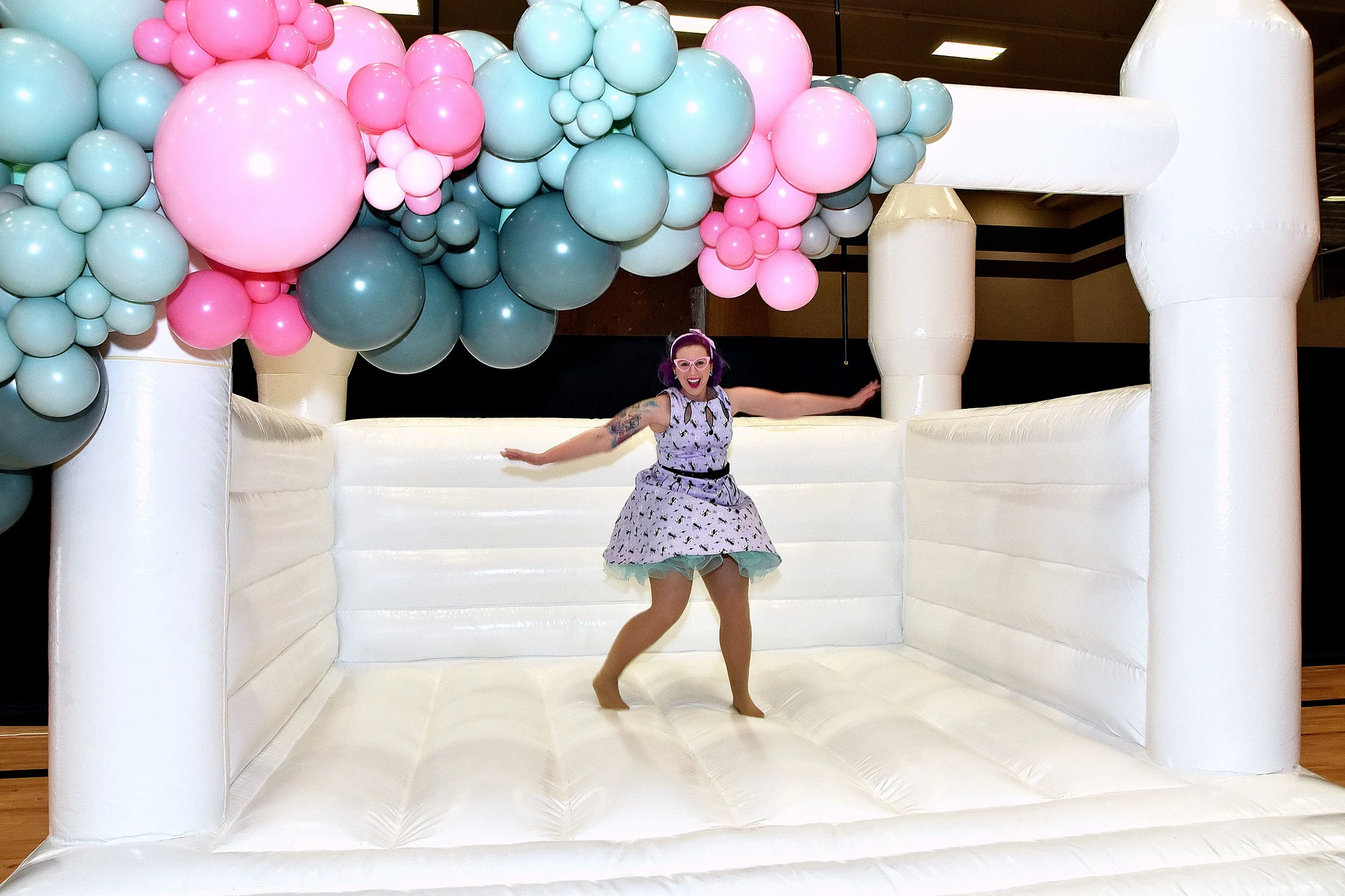 Vibrant Bounce House Balloon Garlands & Arches - Rockin' Robot